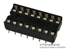 4816-3004-CP - IC & Component Socket, 16 Contacts, DIP Socket, 2.54 mm, 4800, 7.62 mm, Phosphor Bronze - 3M