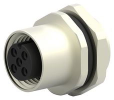 T4133012031-000 - Sensor Connector, M12, Female, 3 Positions, Solder Socket, Straight Panel Mount - TE CONNECTIVITY