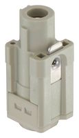 09120012751 - Heavy Duty Connector, Han Q, Insert, 1 Contact, 3A, Receptacle, Screw Socket - HARTING