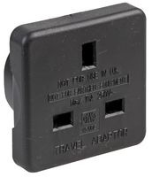 1518C BLK - Mains Adapter, UK, US, 10 A, Black, Plastic Body, 250 V - PRO ELEC