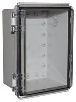 CHDX8-224C - Plastic Enclosure, Hinged Lid, Heavy Duty, Polycarbonate, 100 mm, 135 mm, 185 mm, IP66, IP67 - CAMDENBOSS