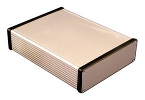 1455D602 - Metal Enclosure, w/ Plastic End Panel, Small, Extruded Aluminium, 23 mm, 42.5 mm, 60 mm, IP54 - HAMMOND