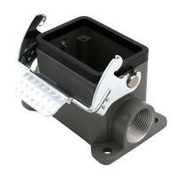 93601-0828 - Heavy Duty Connector, M20, Base, Panel Mount, Aluminium Body, 1 Lever, 6B - MOLEX