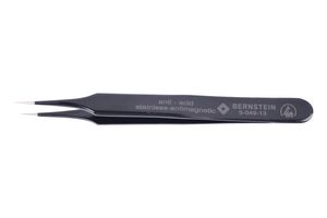 5-049-13 - Tweezer, ESD, SMD, Straight, Pointed, Stainless Steel, 110 mm Length - BERNSTEIN WERKZEUGFABRIK