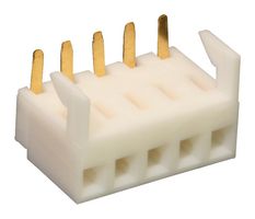 22-16-2040 - PCB Receptacle, Board-to-Board, 2.54 mm, 1 Rows, 4 Contacts, Through Hole Mount Right Angle - MOLEX