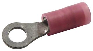 19324-0005 - Ring Tongue Terminal, M5, #10, 1 mm², Avikrimp 19324, Red - MOLEX