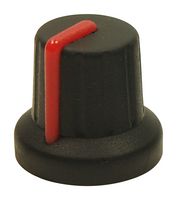 MP72602S - Knob, Splined Shaft, 6 mm, Round with Indicator Line, 16 mm, MC726S Range - MULTICOMP PRO