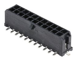 43045-2219 - Pin Header, Power, Wire-to-Board, 3 mm, 2 Rows, 22 Contacts, Surface Mount Straight - MOLEX