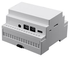 MP001137 - DIN Rail Mount Enclosure, Raspberry Pi 4B, Grey Lid, Polycarbonate - MULTICOMP PRO