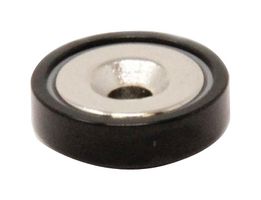E1100/NEO/BLK/F - POT MAGNET, 16MM X 5.2MM, NEODYMIUM, BLK - ECLIPSE MAGNETICS