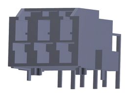 203555-1216 - Pin Header, Power, 6.5 mm, 2 Rows, 6 Contacts, Through Hole Right Angle, CP-6.5 203555 - MOLEX