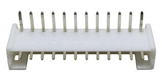 MP001777 - Pin Header, R/A, Wire-to-Board, 2 mm, 1 Rows, 12 Contacts, Through Hole Right Angle, MP W2B 2MM - MULTICOMP PRO