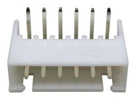 MP001813 - Pin Header, R/A, Wire-to-Board, 2.5 mm, 1 Rows, 6 Contacts, Through Hole Right Angle, MP W2B 2.5MM - MULTICOMP PRO