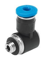 QSMLV-M5-4-I - Pneumatic Fitting, Push-In L-Fitting, M5, 14 bar, 4 mm, PBT (Polybutylene Terephthalate), QSMLV - FESTO