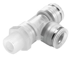 NPQP-LQ-R18-Q8-FD-P10 - Pneumatic Fitting, Push-In L-Fitting, R1/8, 10 bar, 8 mm, PP (Polypropylene), NPQP - FESTO