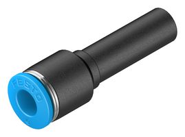 153042 - Pneumatic Fitting, Push-In Straight Connector, 14 bar, 8 mm, PBT (Polybutylene Terephthalate), QS - FESTO