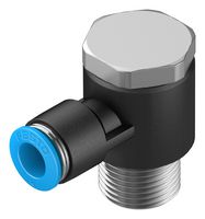 QSLV-3/8-8 - Pneumatic Fitting, Push-In L-Fitting, R3/8, 14 bar, 8 mm, PBT (Polybutylene Terephthalate), QSLV - FESTO