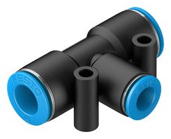 QST-10-8 - Pneumatic Fitting, Push-In T-Fitting, 14 bar, 10 mm, PBT (Polybutylene Terephthalate), QST - FESTO