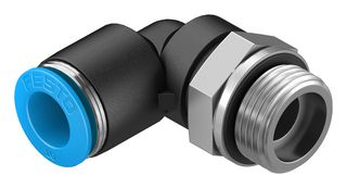 QSL-G3/8-10 - Pneumatic Fitting, Push-In L-Fitting, G3/8, 14 bar, 10 mm, PBT (Polybutylene Terephthalate), QSL - FESTO
