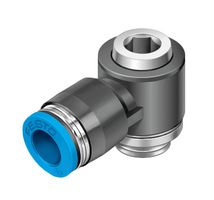 QSLV-G1/2-12-I - Pneumatic Fitting, Push-In L-Fitting, G1/2, 14 bar, 12 mm, PBT (Polybutylene Terephthalate), QSLV - FESTO