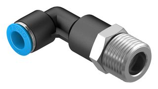 QSLL-1/2-10 - Pneumatic Fitting, Push-In L-Fitting, R1/2, 14 bar, 10 mm, PBT (Polybutylene Terephthalate), QSLL - FESTO