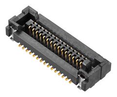 204927-0401 - Mezzanine Connector, Receptacle, 0.4 mm, 2 Rows, 40 Contacts, Surface Mount, Copper Alloy - MOLEX