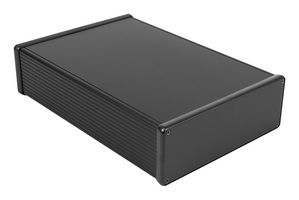 1455U2801BK - Metal Enclosure, Multipurpose, Extruded Aluminium, 66 mm, 280 mm, 191 mm - HAMMOND