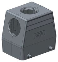 T1209320232-000 - Heavy Duty Connector, Hood, Side Entry, Top Entry, Aluminium Alloy Body, 2 Lever - TE CONNECTIVITY