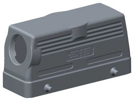 T1210240121-000 - Heavy Duty Connector, PG21, Hood, Side Entry, Aluminium Alloy Body, 2 Lever, H24B - TE CONNECTIVITY