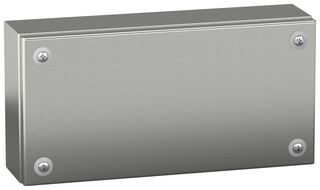 NSYSBX15308 - Metal Enclosure, Industrial, Multipurpose, 304 Stainless Steel, 150 mm, 300 mm, 80 mm, IK10, IP66 - SCHNEIDER ELECTRIC