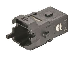 09100053001. - Heavy Duty Connector, Han 1A, Insert, 5+PE Contacts, 1A, Plug, Crimp Pin - Contacts Not Supplied - HARTING
