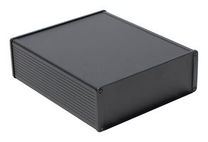 1457U2201EBK - Metal Enclosure, EMI/RFI Box, Extruded Aluminium, 68.07 mm, 191.01 mm, 219.96 mm, IP54 - HAMMOND