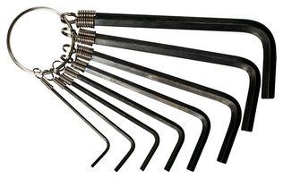 MP008585 - Hex Key Set, 8 Pieces, Key Ring Holder and Hex Keys - MULTICOMP PRO