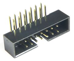 MP008643 - Pin Header, Wire-to-Board, 2 mm, 2 Rows, 14 Contacts, Through Hole Right Angle, MCP 2MM RA - MULTICOMP PRO