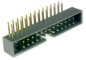 MP008646 - Pin Header, Wire-to-Board, 2 mm, 2 Rows, 26 Contacts, Through Hole Right Angle, MCP 2MM RA - MULTICOMP PRO