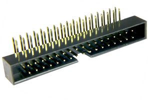 MP008648 - Pin Header, Wire-to-Board, 2 mm, 2 Rows, 34 Contacts, Through Hole Right Angle, MCP 2MM RA - MULTICOMP PRO