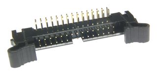 MP008671 - Pin Header, Wire-to-Board, 2 mm, 2 Rows, 30 Contacts, Through Hole Right Angle, MCP 2MM RA - MULTICOMP PRO