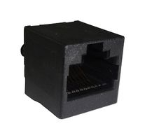 RJE081880110 - Modular Connector, RJ45 Jack, 1 x 1 (Port), 8P8C, Cat3, Through Hole Mount - AMPHENOL COMMUNICATIONS SOLUTIONS