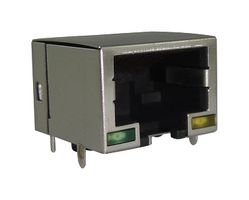 RJE73-188-00140 - Modular Connector, RJ45 Jack, 1 x 1 (Port), 8P8C, Through Hole Mount - AMPHENOL COMMUNICATIONS SOLUTIONS