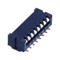 CFP-0801TB - DIP / SIP Switch, 8 Circuits, Piano Key, Surface Mount, 8PST-NO, 6 V, 100 mA - NIDEC COPAL ELECTRONICS