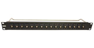 MP008999 - Patch Panel, BNC Patch Panel, 16 Ports, 1U, MP Slim BNC - MULTICOMP PRO