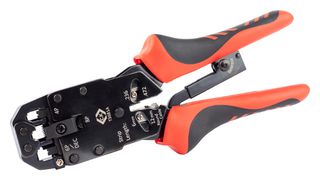 T3681A - Crimp Tool, Ratchet, RJ11, RJ12, RJ45 Modular Plugs - CK TOOLS