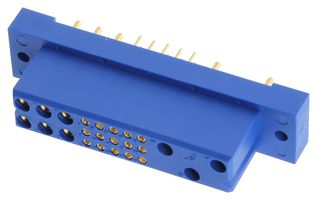 PCIB24W9F300A1/AA - Rectangular Power Connector, 24 Contacts, PCIB Series, Panel PCB Mount, Through Hole, Receptacle - POSITRONIC