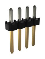 10138654-G04-04LF - Pin Header, Board-to-Board, 2 mm, 1 Rows, 4 Contacts, Through Hole Straight, Minitek Series - AMPHENOL COMMUNICATIONS SOLUTIONS
