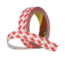 9088-200, WHITE, 50M X 12MM - Tape, Double Sided, PET (Polyester), Acrylic Adhesive, White, 50 m x 12 mm - 3M