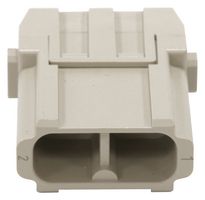 MP009487 - Heavy Duty Connector, MP-HM INSERTS, Module, 2 Contacts, Plug, Crimp Pin - Contacts Not Supplied - MULTICOMP PRO