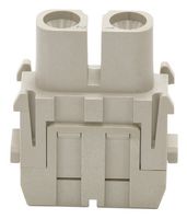 MP009490 - Heavy Duty Connector, MP-HM INSERTS, Module, 2 Contacts, Receptacle, Screw Socket - MULTICOMP PRO