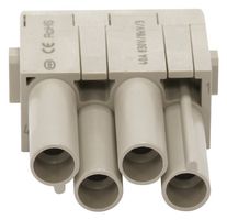 MP009498 - Heavy Duty Connector, MP-HM INSERTS, Module, 4 Contacts, Receptacle - MULTICOMP PRO