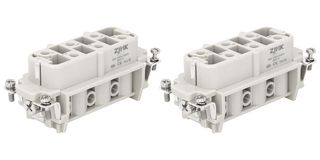 MP009626 - Heavy Duty Connector, MP-HSB INSERTS, Insert, 12+PE Contacts, 32B, Receptacle, Screw Socket - MULTICOMP PRO