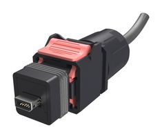 NDHN4B2AA0A - Ethernet Cable, IP67, Cat6a, IX Type B Plug to Free End, 1 m, 3.3 ft - AMPHENOL COMMUNICATIONS SOLUTIONS